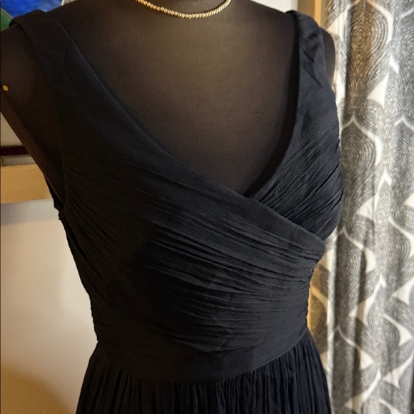 J Crew 100% Silk Chiffon Formal Gown SZ 4 - Picture 4 of 12